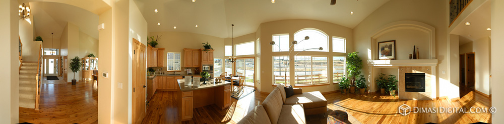 Flat VR Panorama Custom Home